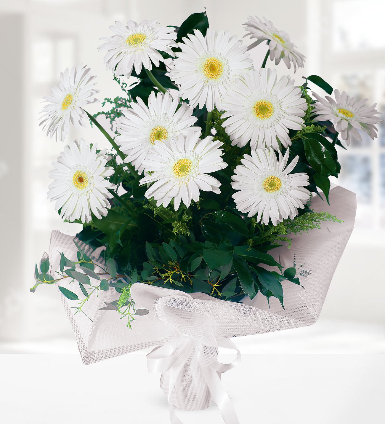 Beyaz Gerbera Buketi