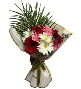 Gerbera Buketi Renkli