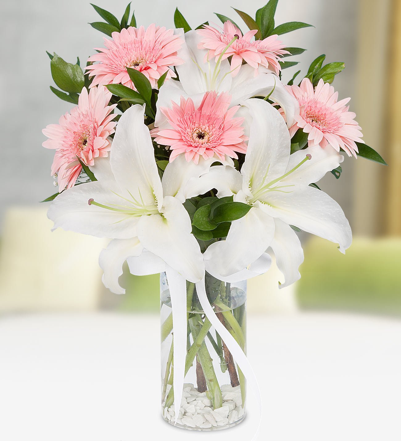 Lilyum ve Gerbera Aranjmanı