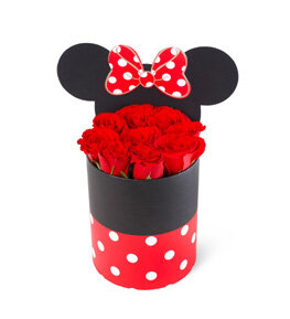 Minnie Kutuda Kırmızı Gül
