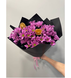 Pembe Papatyalar Çiçek Buketi
